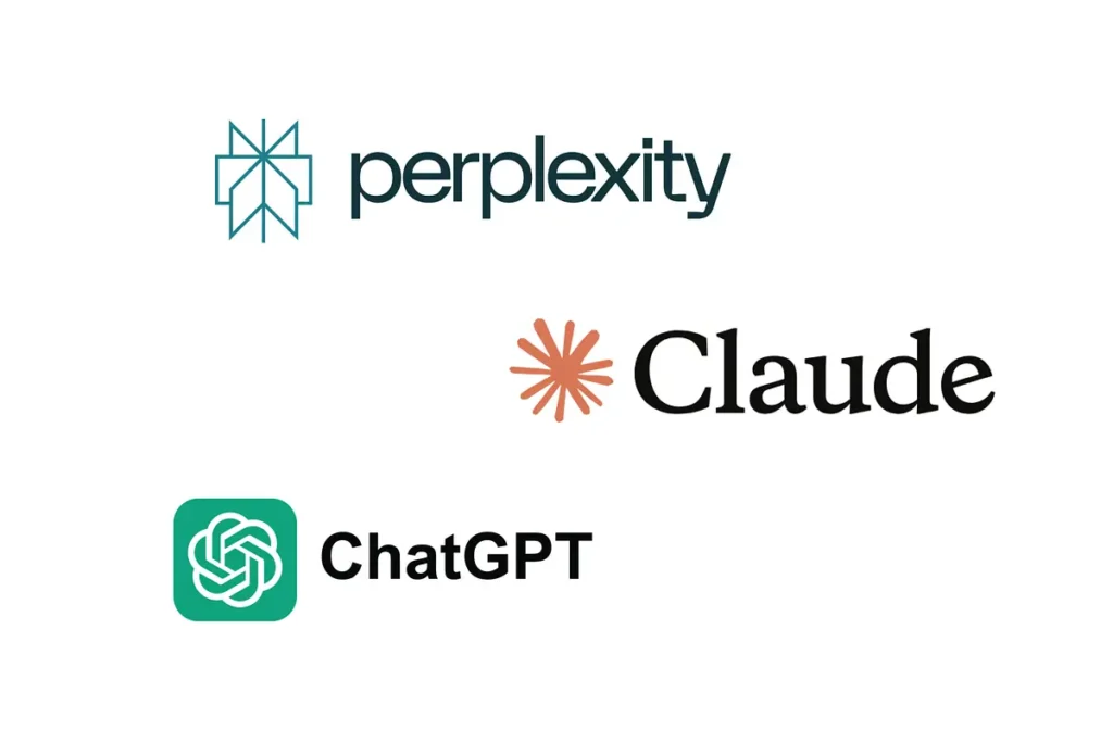 Logos ai perplexity, claude et chatgpt